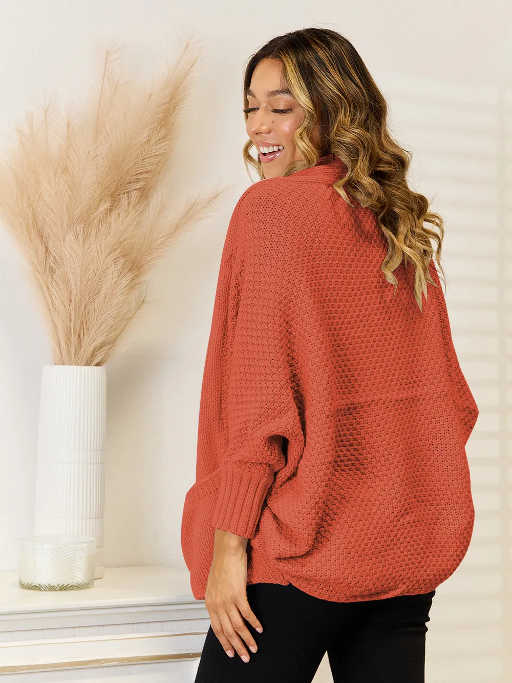 Open Front Cardigan with Pockets, image 14