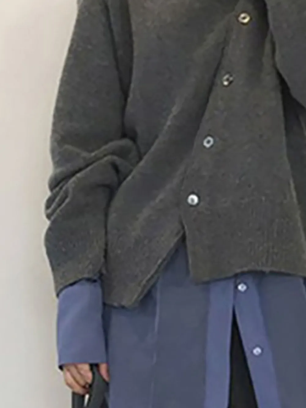 Dropped Shoulder Buttoned Cardigan, image 15