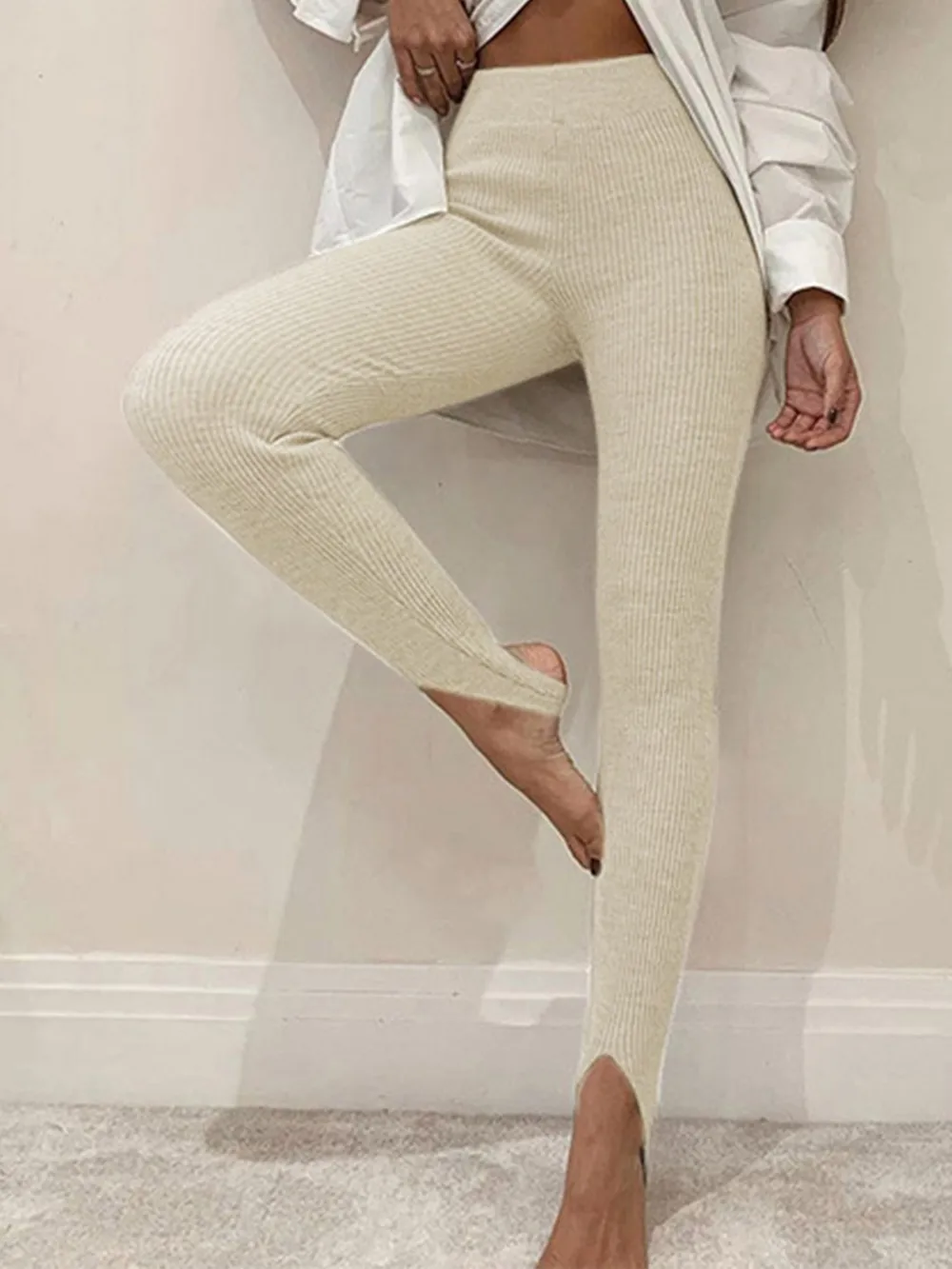 Ribbed Mid Waist Leggings, image 18