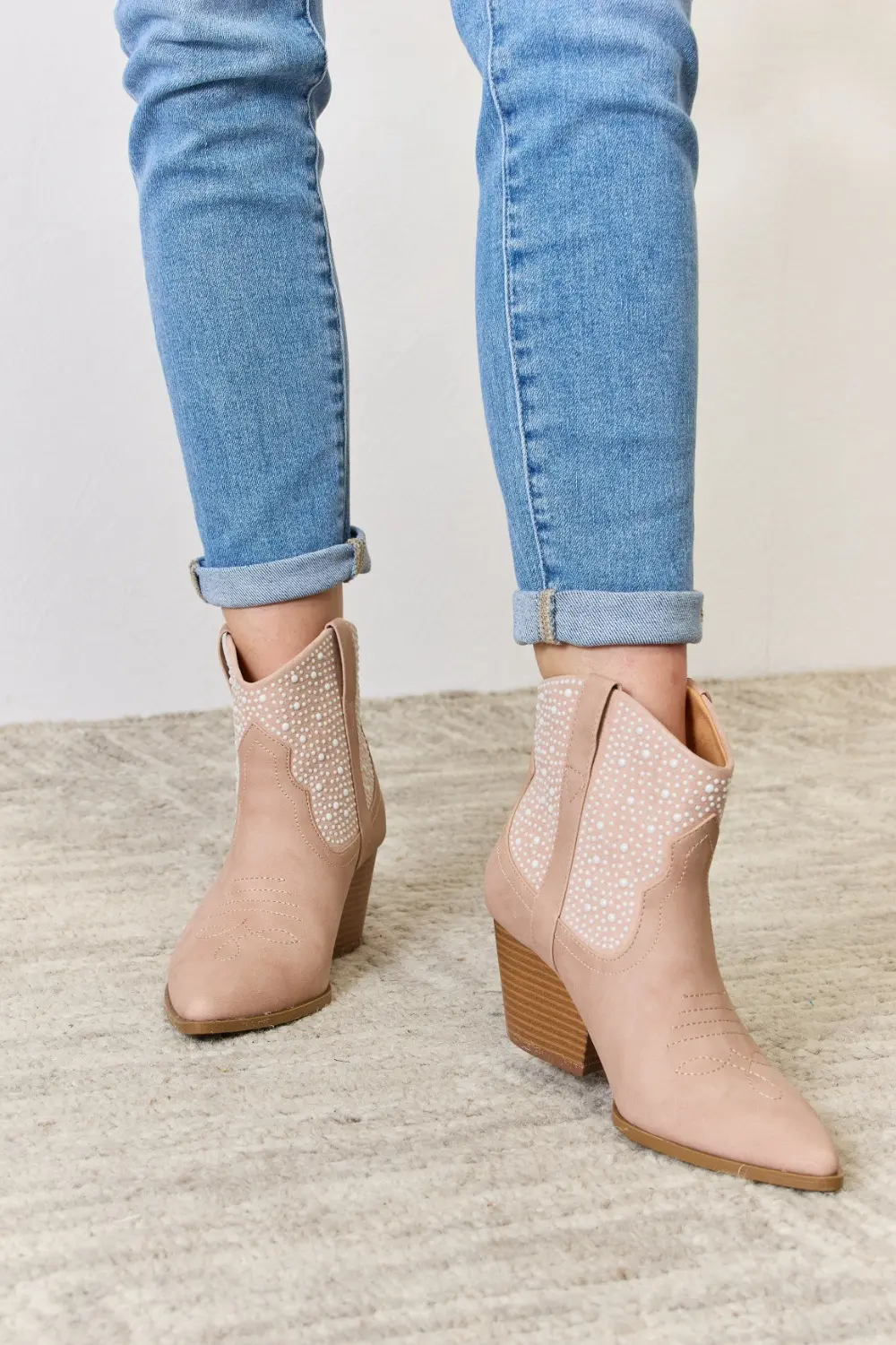 Rhinestone Ankle Cowgirl Booties, image 5