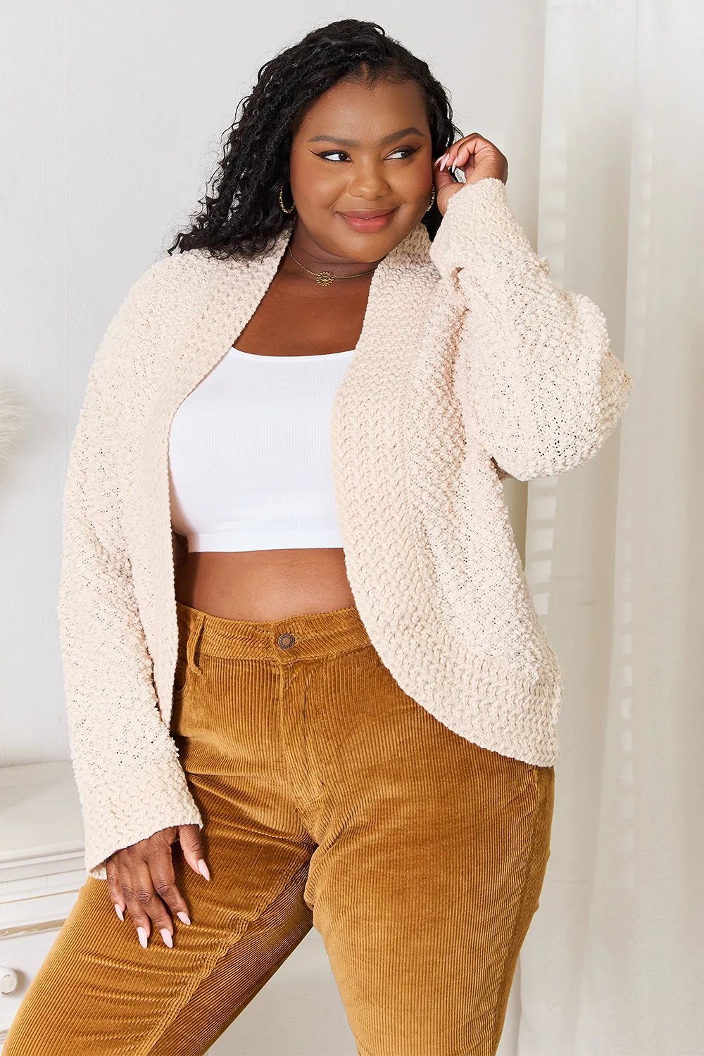 Open Front Long Sleeve Cardigan, image 9