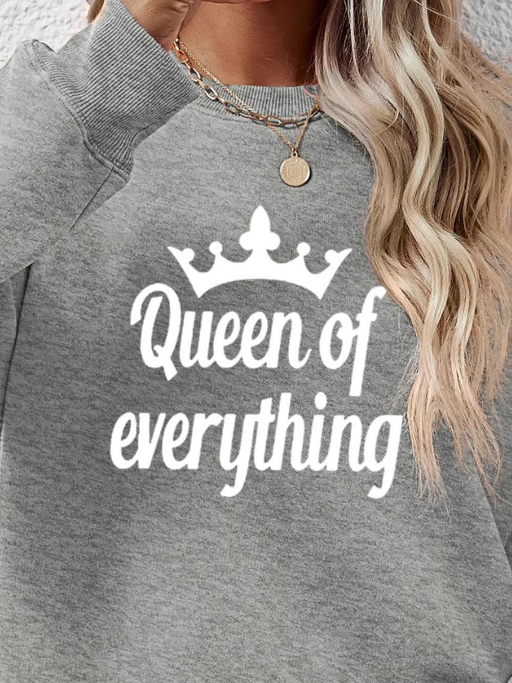 QUEEN OF EVERYTHING Round Neck Sweatshirt, image 12