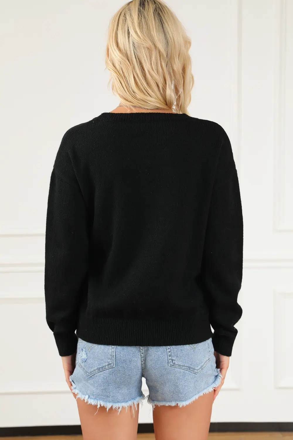Round Neck Long Sleeve Sweater, image 4