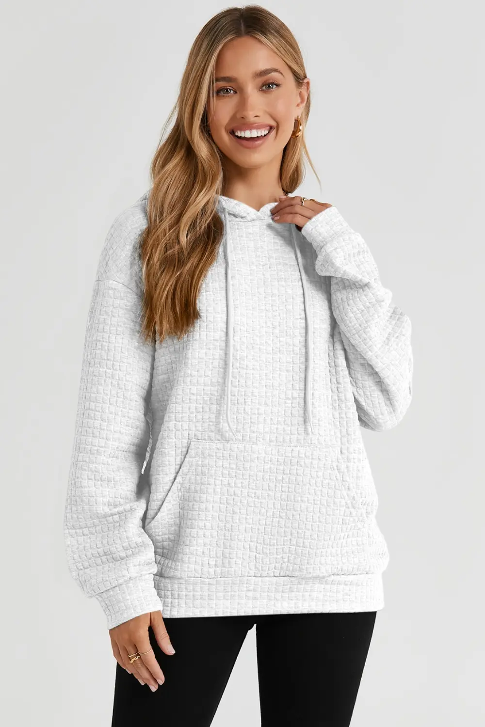 Dropped Shoulder Pocketed Hoodie, image 6