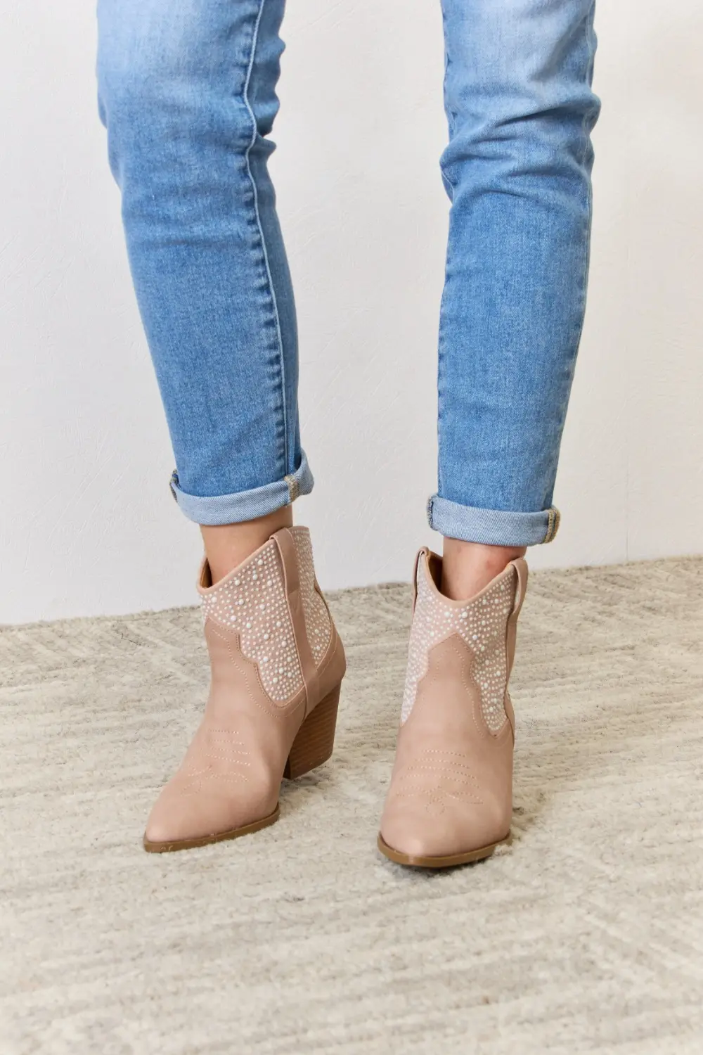 Rhinestone Ankle Cowgirl Booties