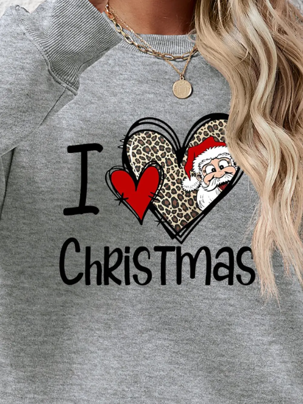 CHRISTMAS Graphic Round Neck Sweatshirt, image 6