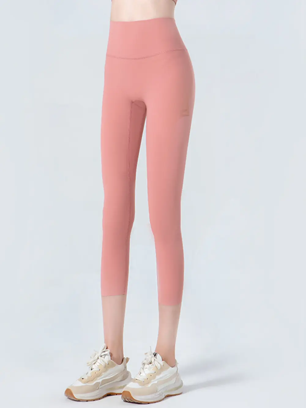 Wide Waistband Cropped Sports Leggings, image 3