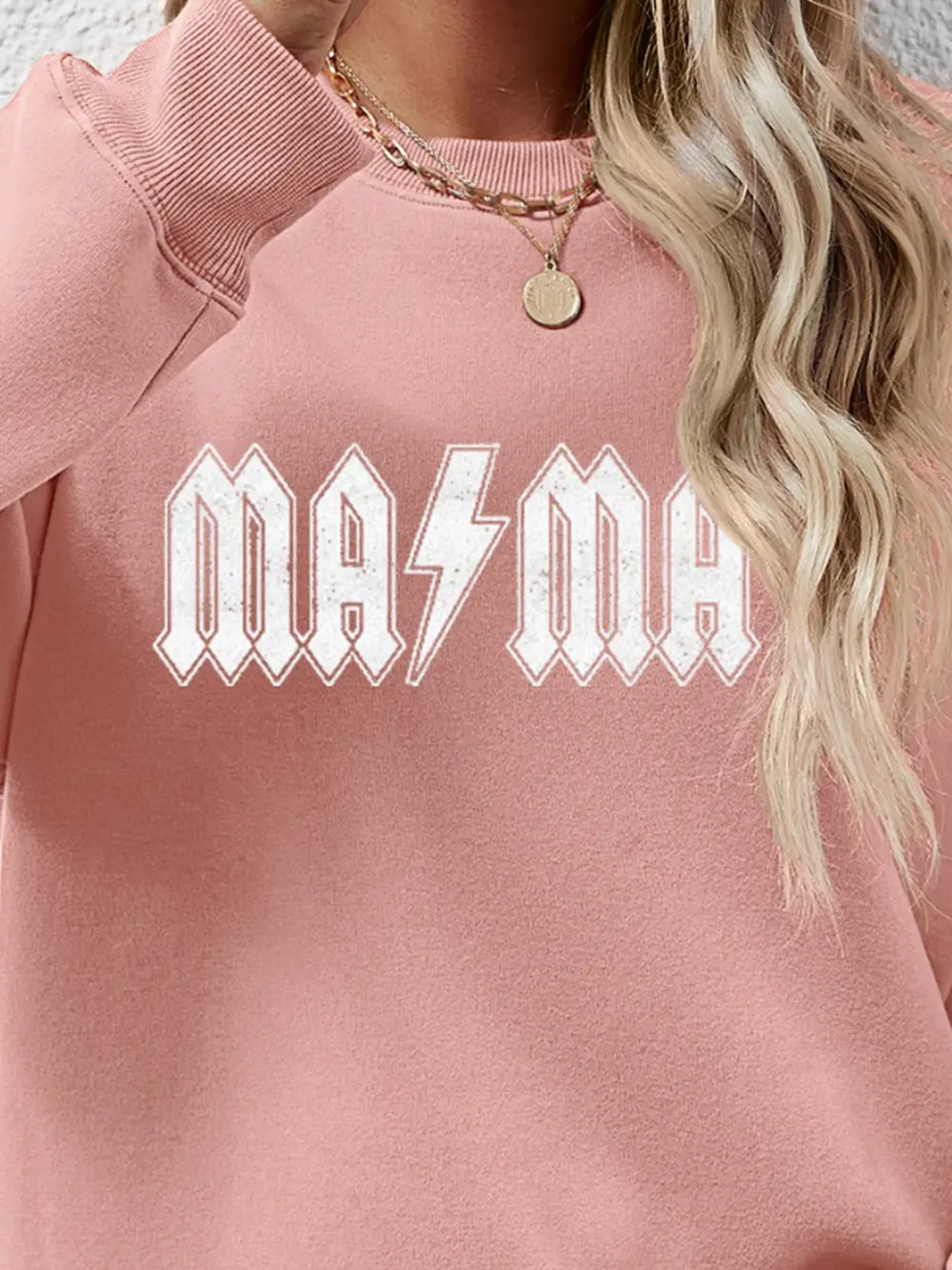 Letter Graphic Dropped Shoulder Sweatshirt, image 3