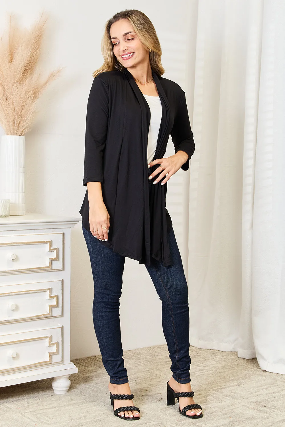 Full Size Open Front Cardigan, image 8