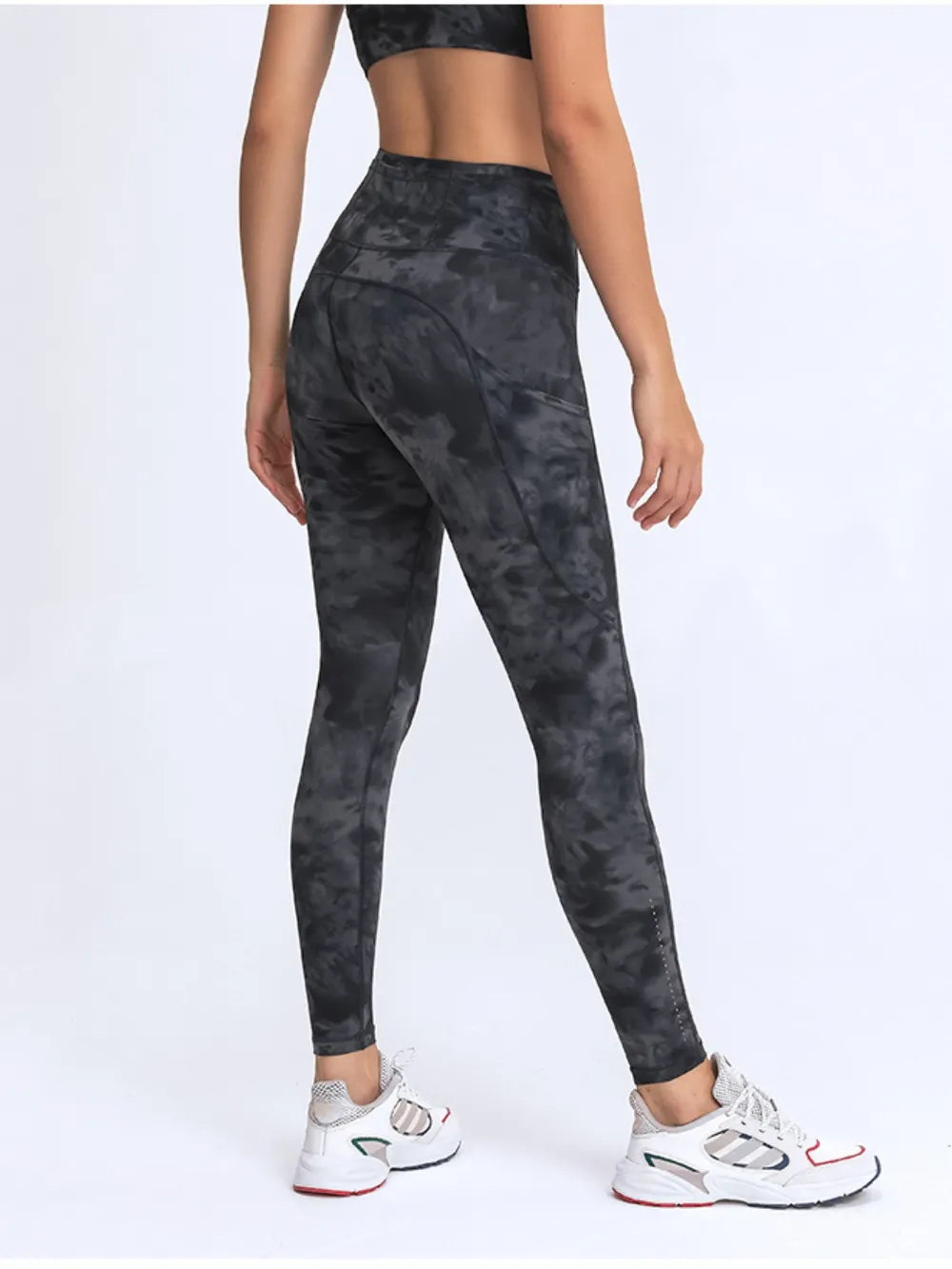 Wide Waistband Leggings with Pockets, image 2