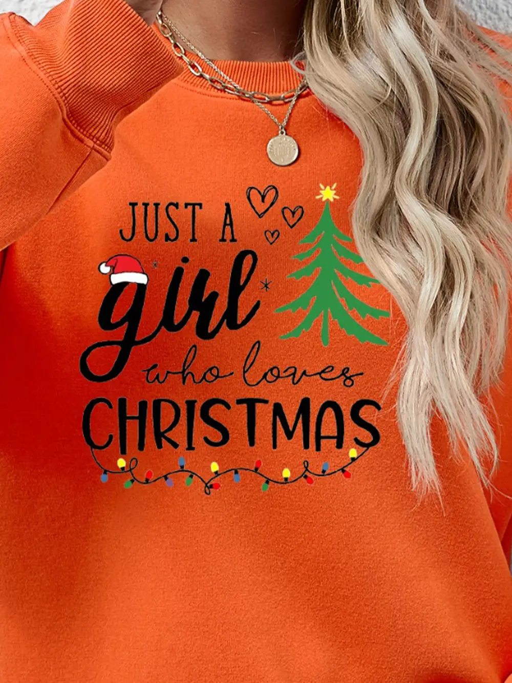 Letter Graphic Round Neck Sweatshirt, image 4