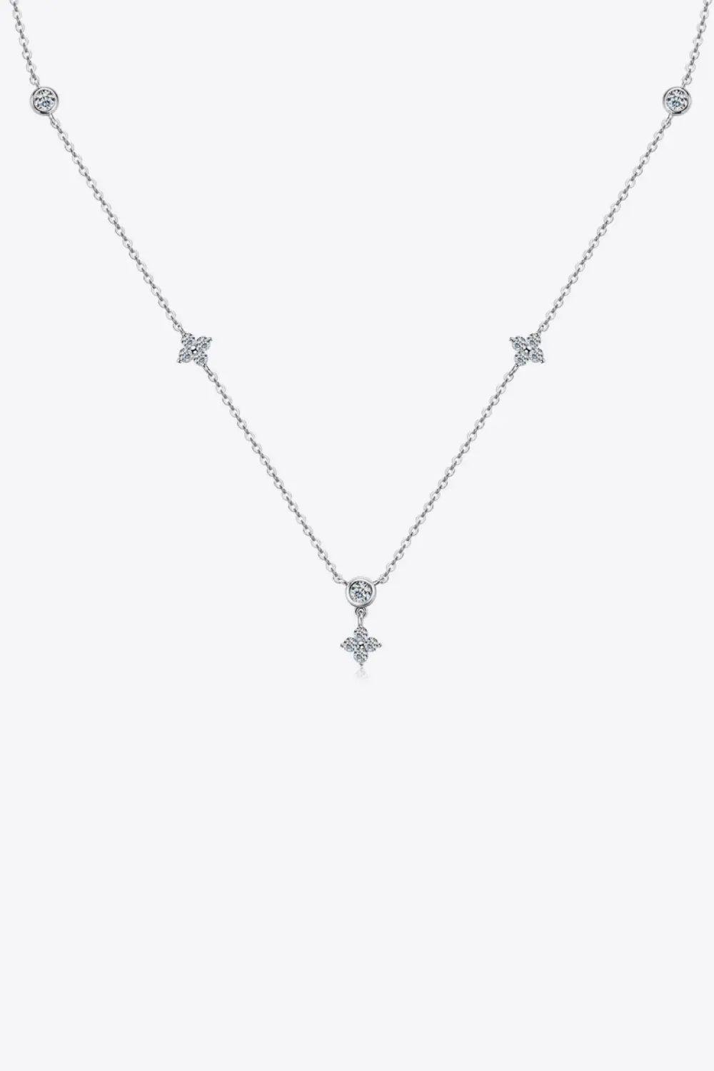 Moissanite 925 Sterling Silver Necklace, image 2