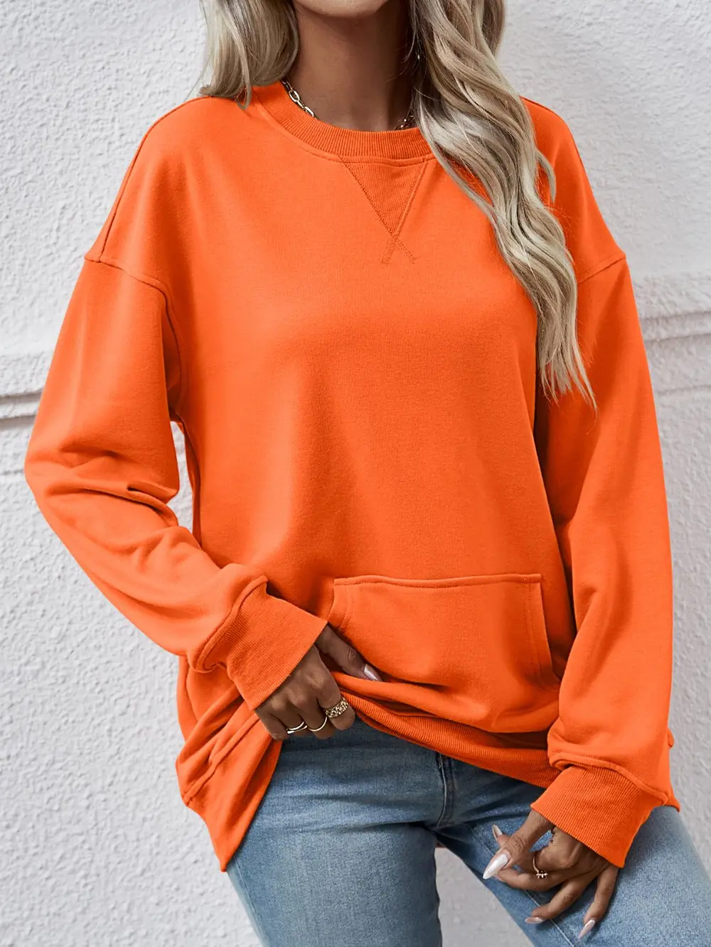 Round Neck Long Sleeve Sweatshirt, image 2
