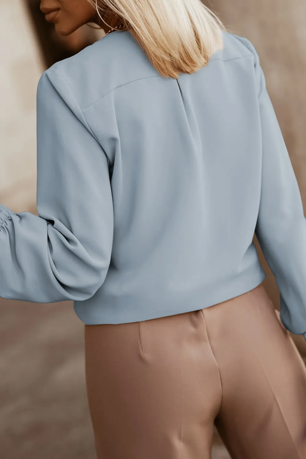 Button Up Round Neck Long Sleeve Shirt, image 29