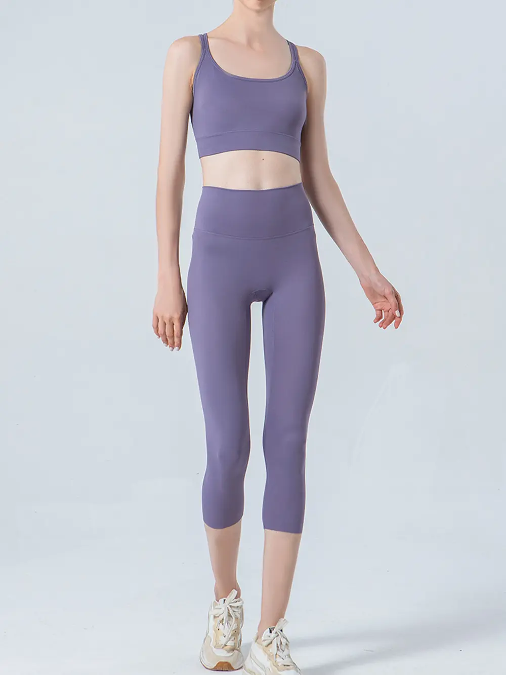 Wide Waistband Cropped Sports Leggings, image 15