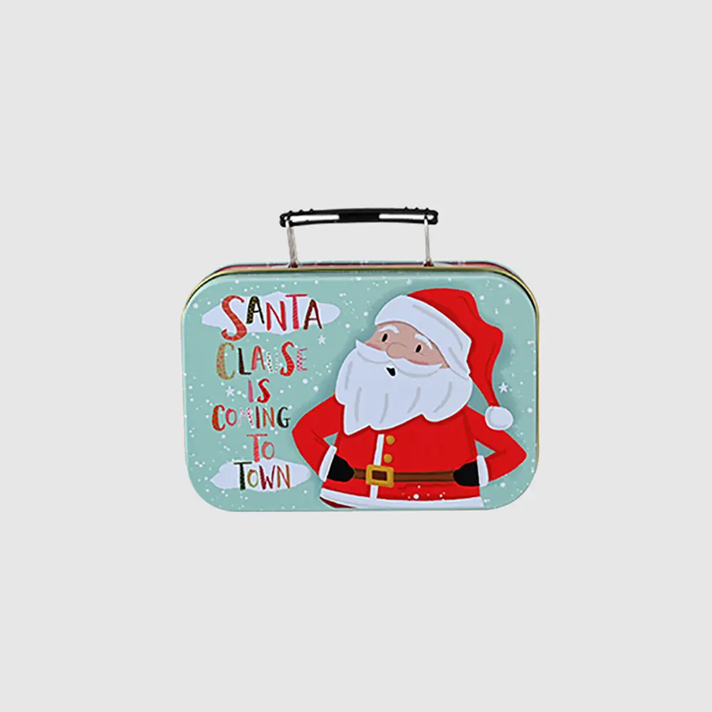 Random 1-Piece Christmas Tinplate Box, image 7