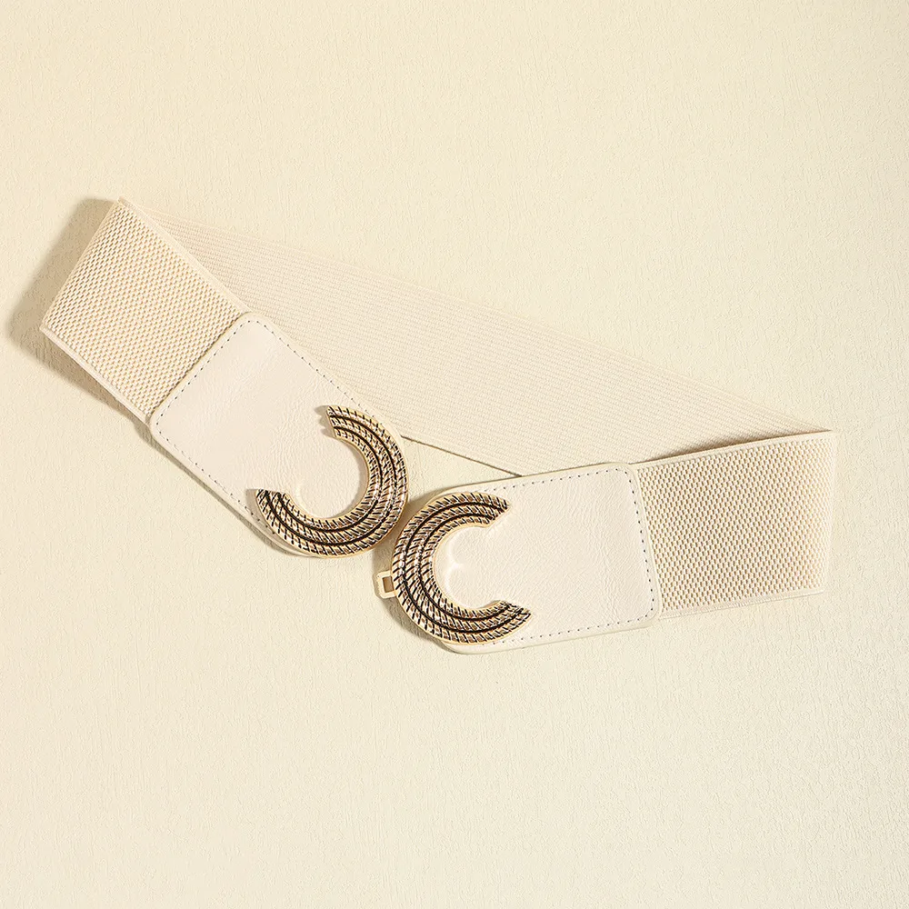 Double C Buckle Elastic Belt, image 5