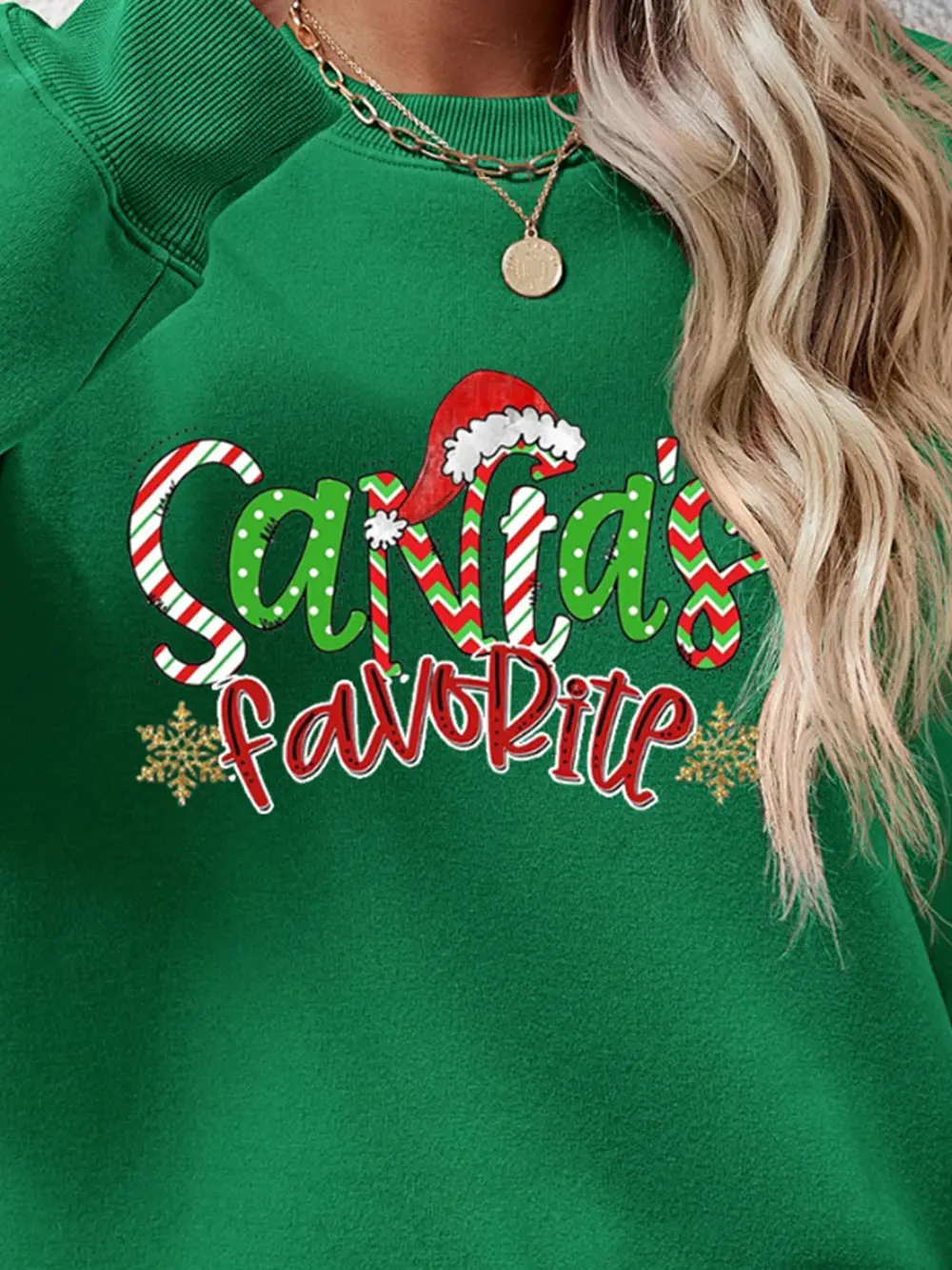 Letter Graphic Round Neck Long Sleeve Sweatshirt, image 17