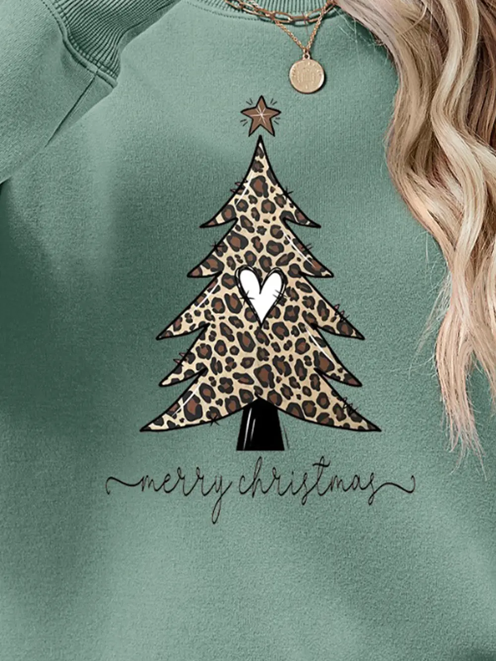 Christmas Tree Graphic Long Sleeve Sweatshirt, image 17