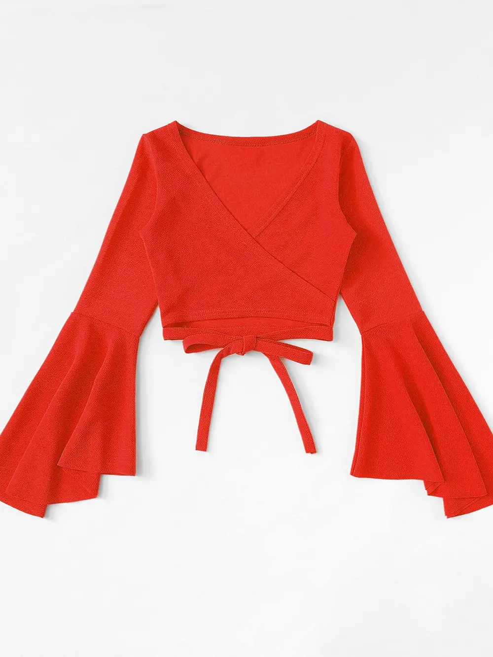Tied Flare Sleeve Top, image 2