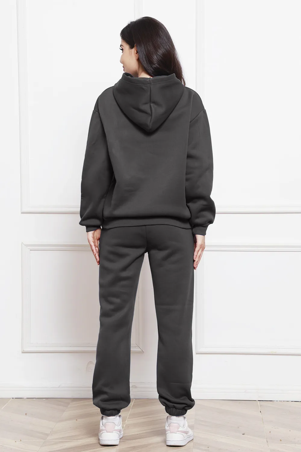 Drop Shoulder Long Sleeve Hoodie and Pants Set, image 30