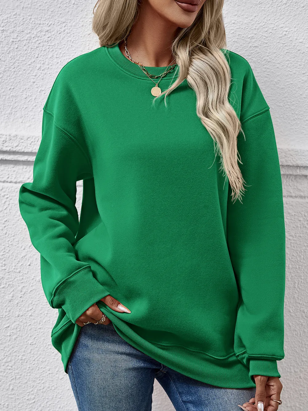 Round Neck Long Sleeve Sweatshirt, image 21