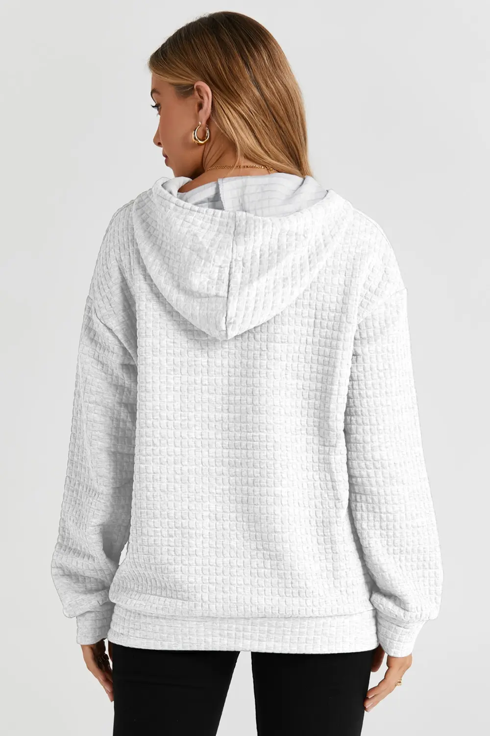 Dropped Shoulder Pocketed Hoodie, image 7