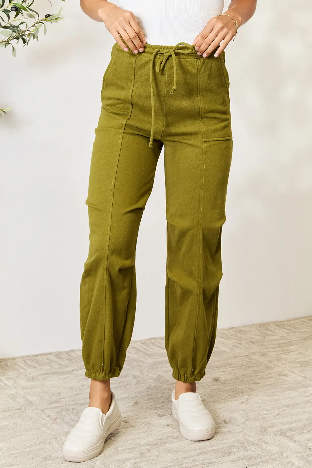 Full Size Drawstring Sweatpants with pockets, image 9