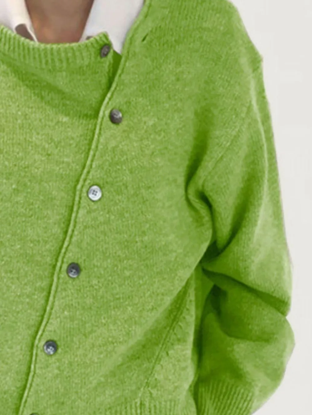 Dropped Shoulder Buttoned Cardigan, image 11