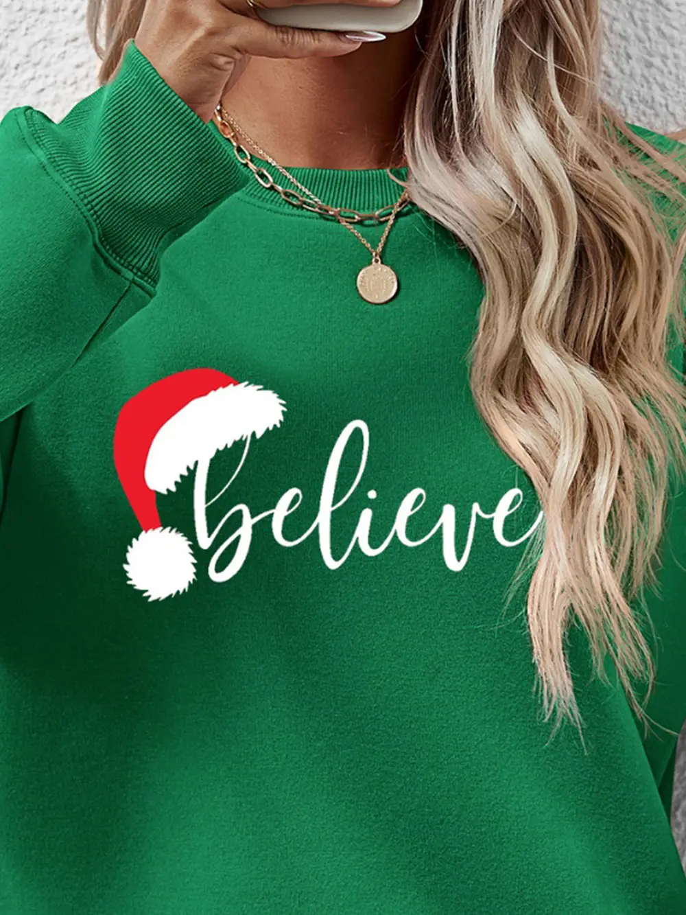 BELIEVE Graphic Long Sleeve Sweatshirt, image 18