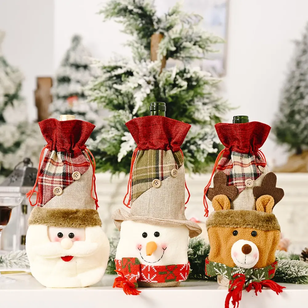 Christmas Wine Bottle Cover, image 2