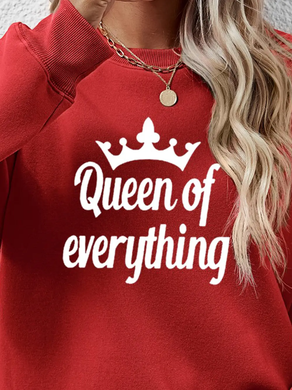 QUEEN OF EVERYTHING Round Neck Sweatshirt, image 6