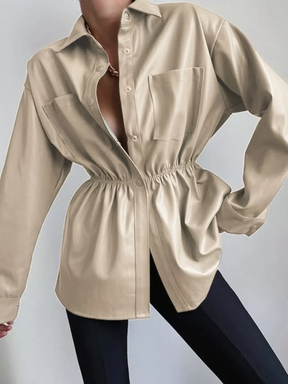 Snap Down Collared Jacket, image 6