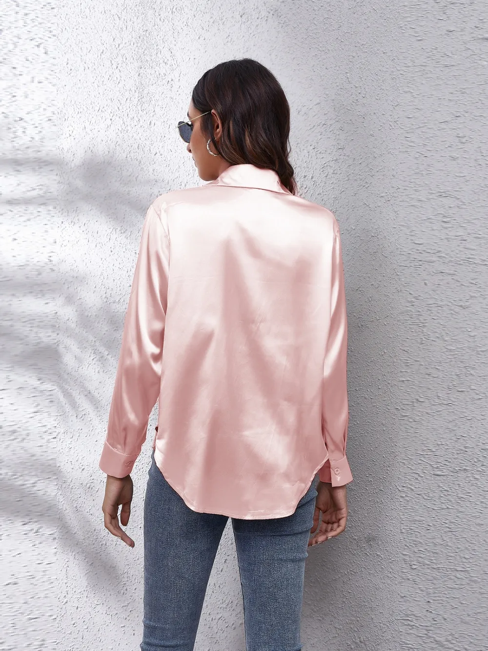 Collared Neck Buttoned Long Sleeve Shirt, image 24