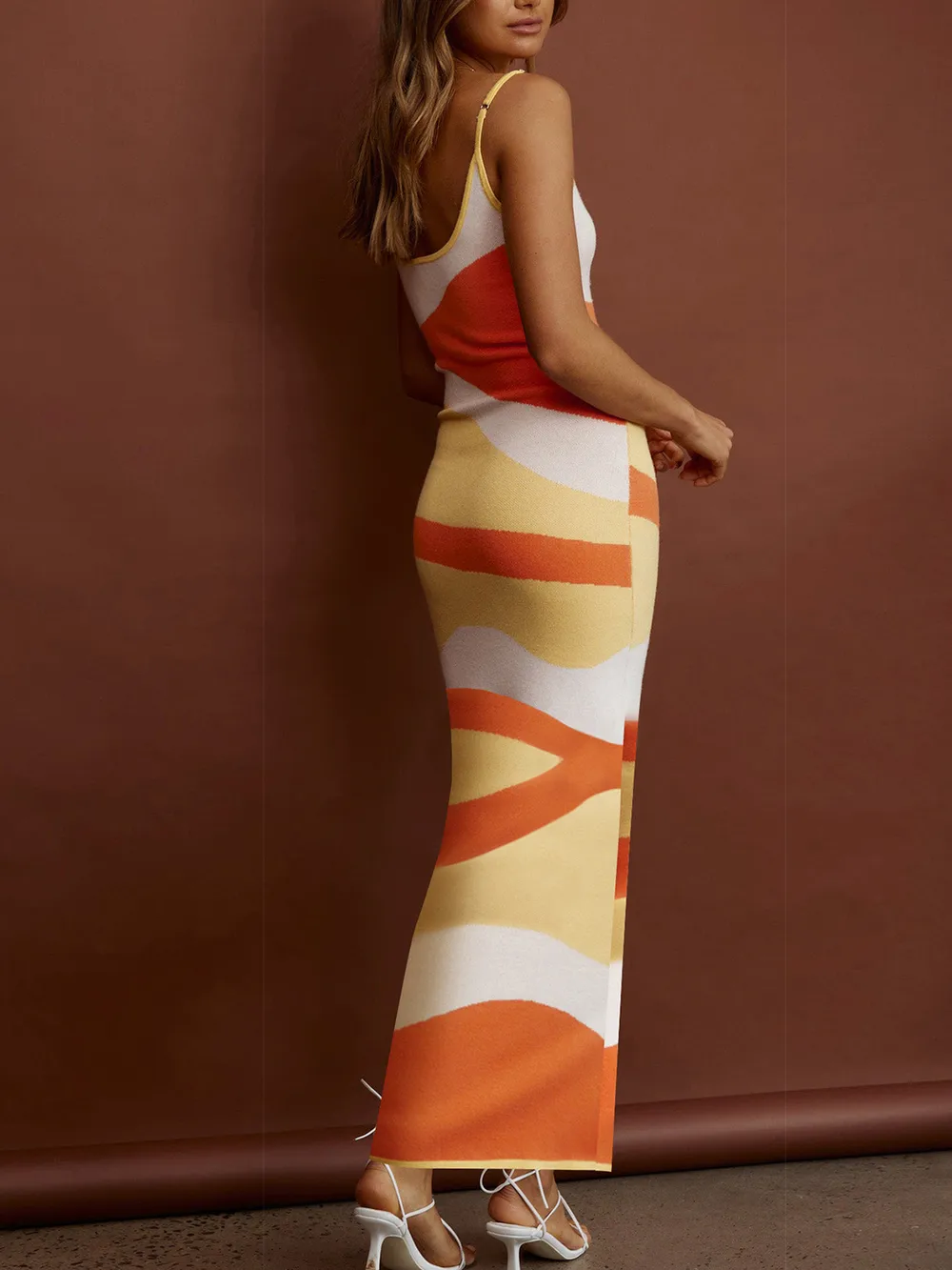 Spaghetti Strap Maxi Sweater Dress, image 11