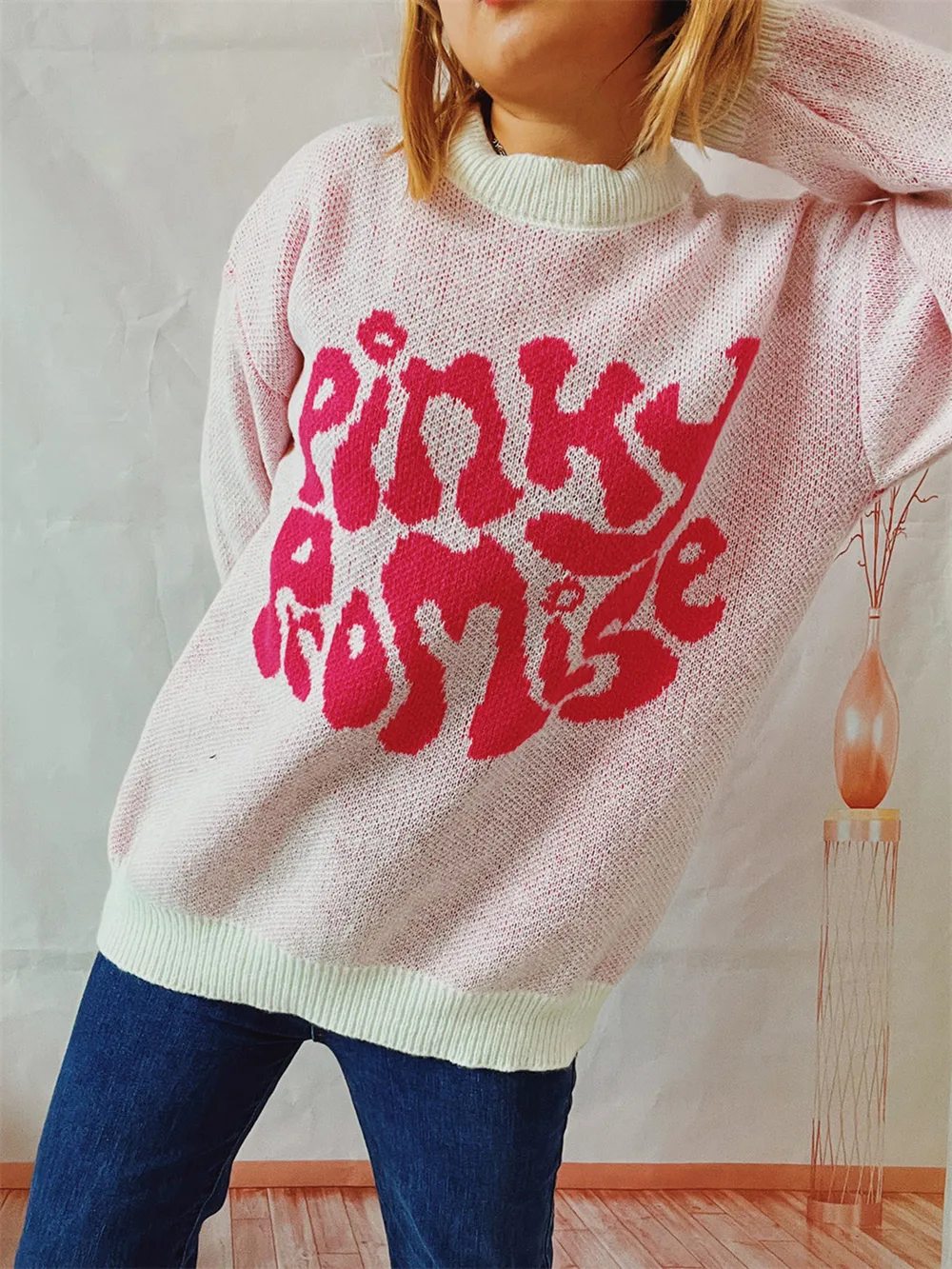 PINKY PROMISE Graphic Sweater, image 8