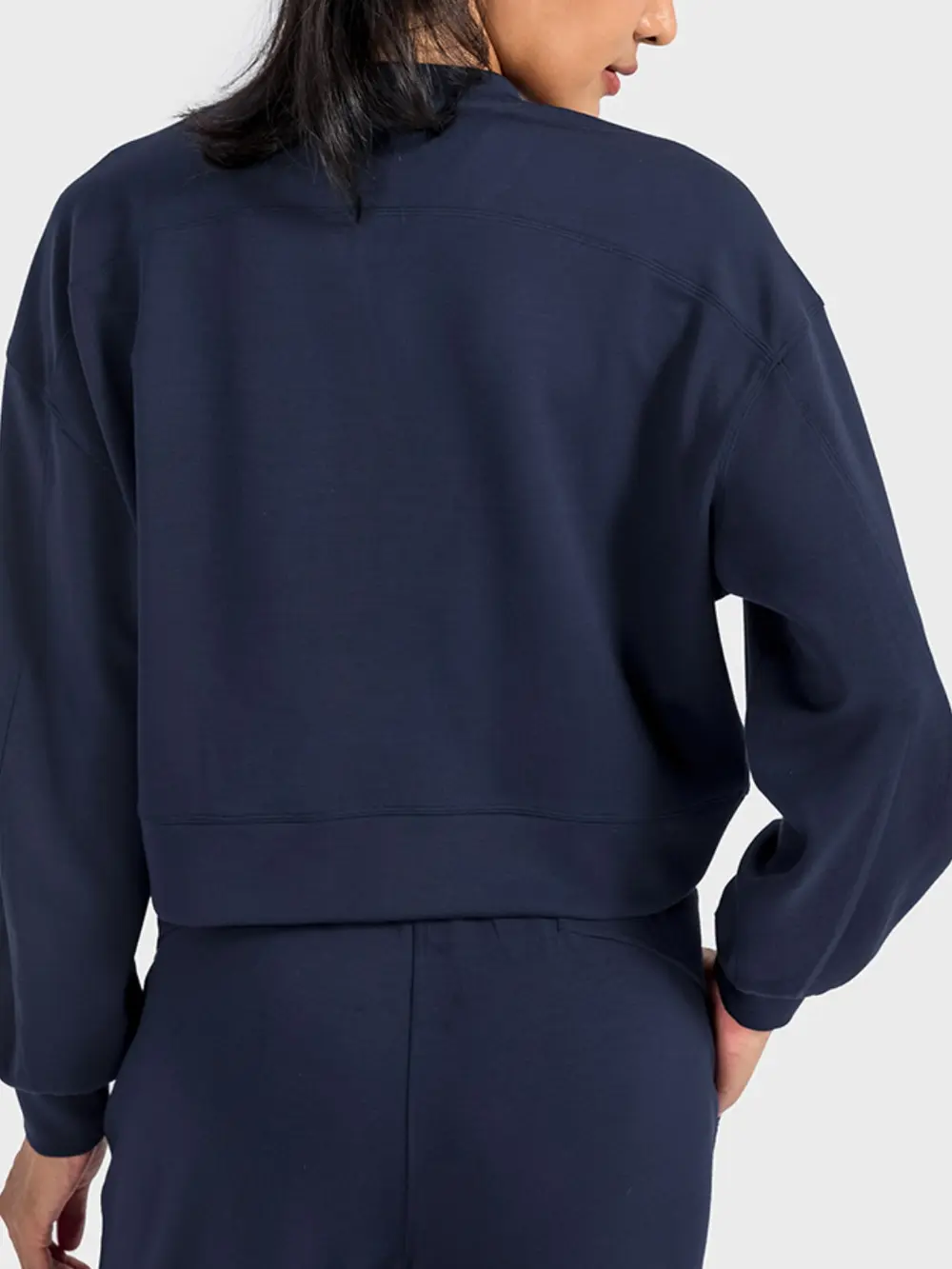 Round Neck Drop Shoulder Sports Top, image 8