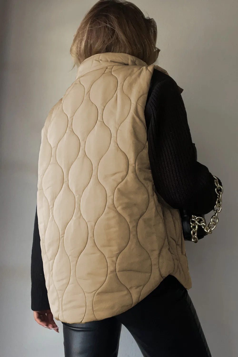 Collared Neck Vest with Pockets, image 23