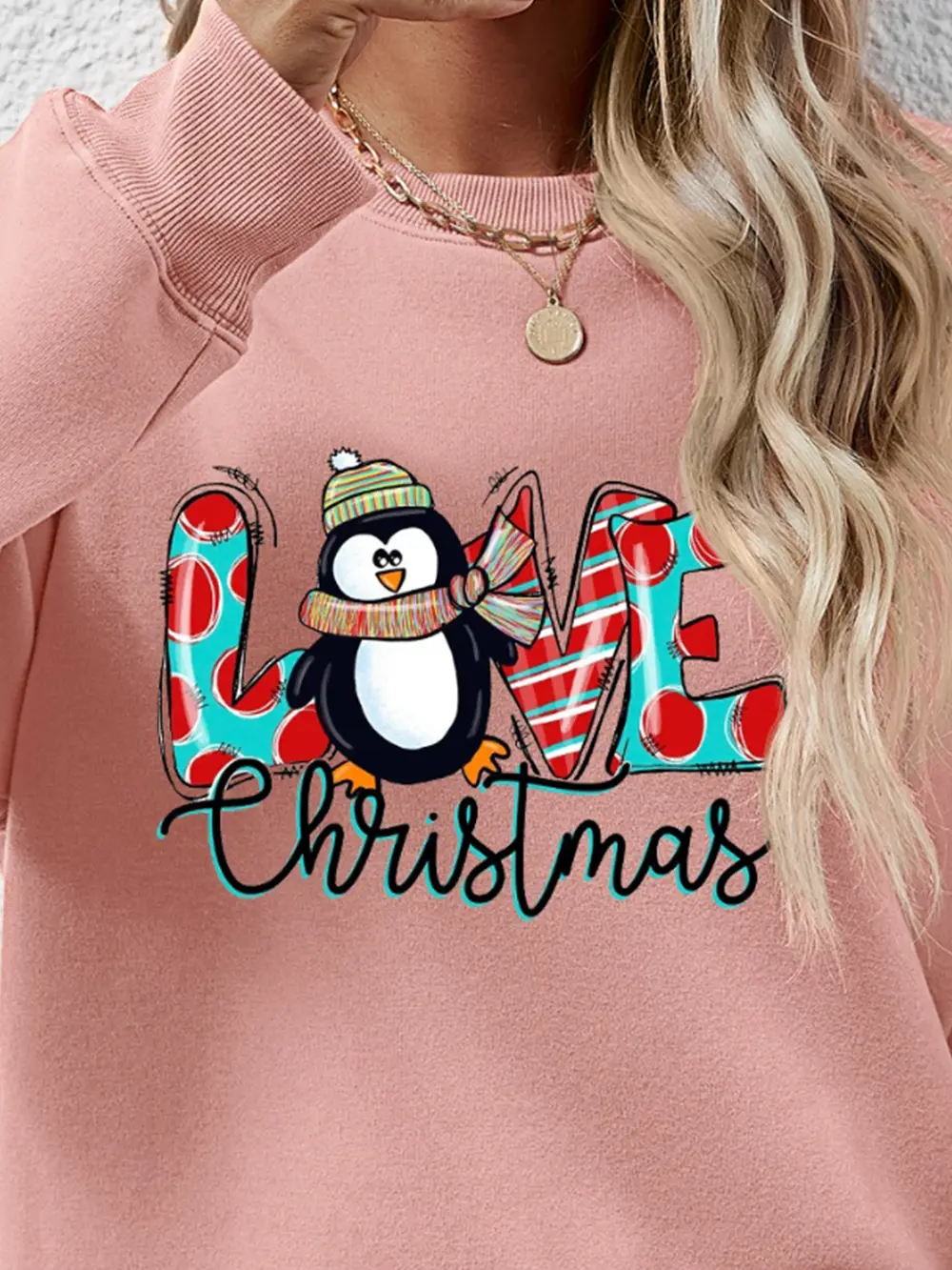 LIVE CHRISTMAS Drop Shoulder Round Neck Sweatshirt, image 23