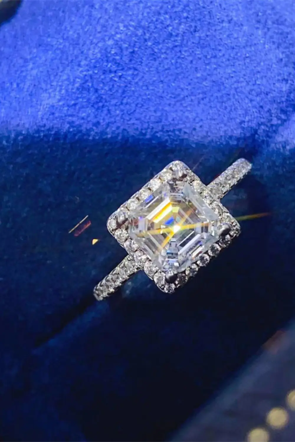 2 Carat Moissanite 925 Sterling Silver Ring, image 7