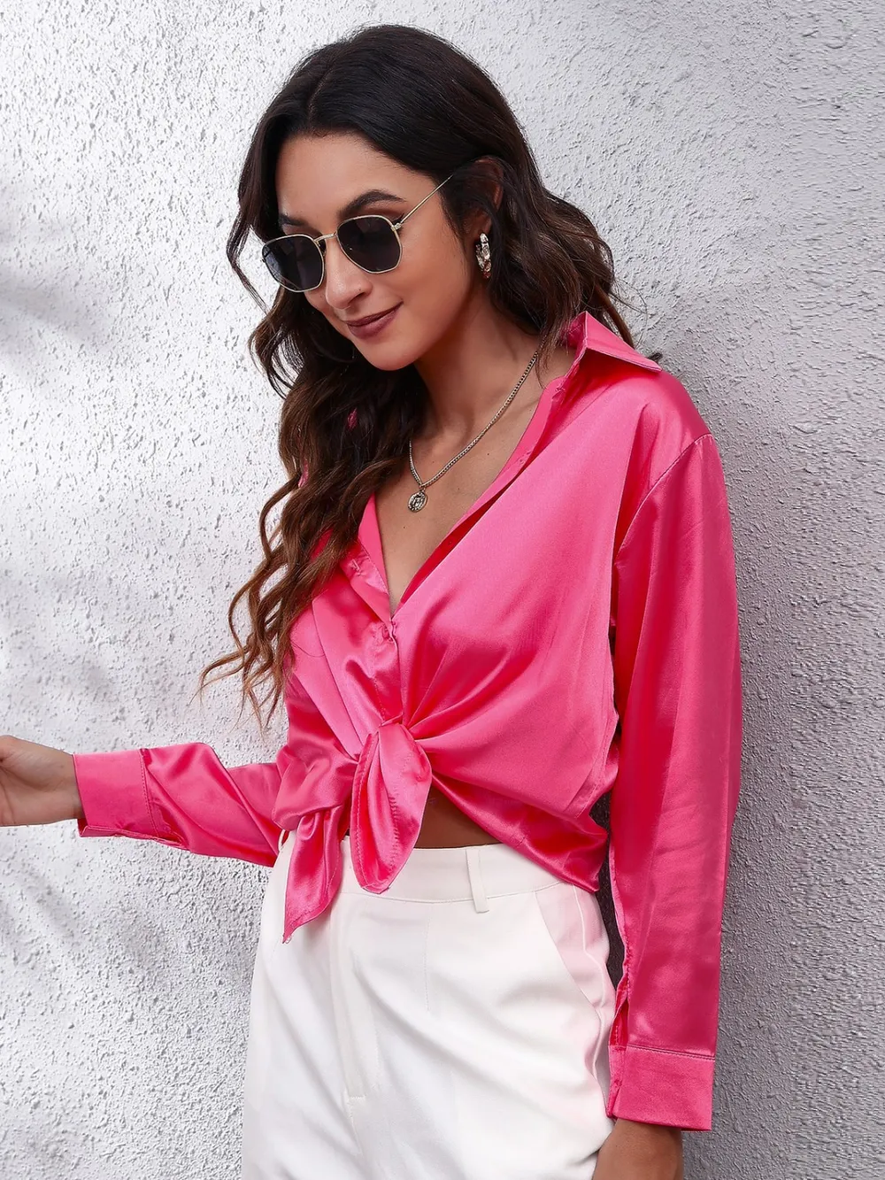 Button Up Collared Neck Long Sleeve Shirt, image 9