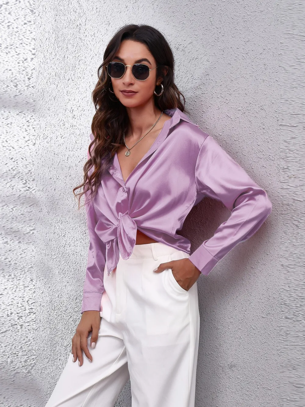 Button Up Collared Neck Long Sleeve Shirt, image 21