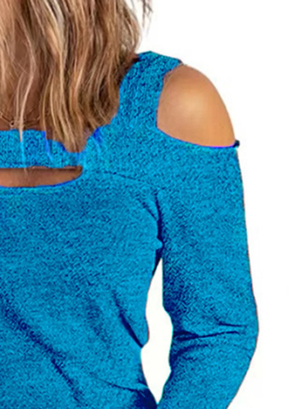 Full Size Cutout Cold Shoulder Blouse, image 17