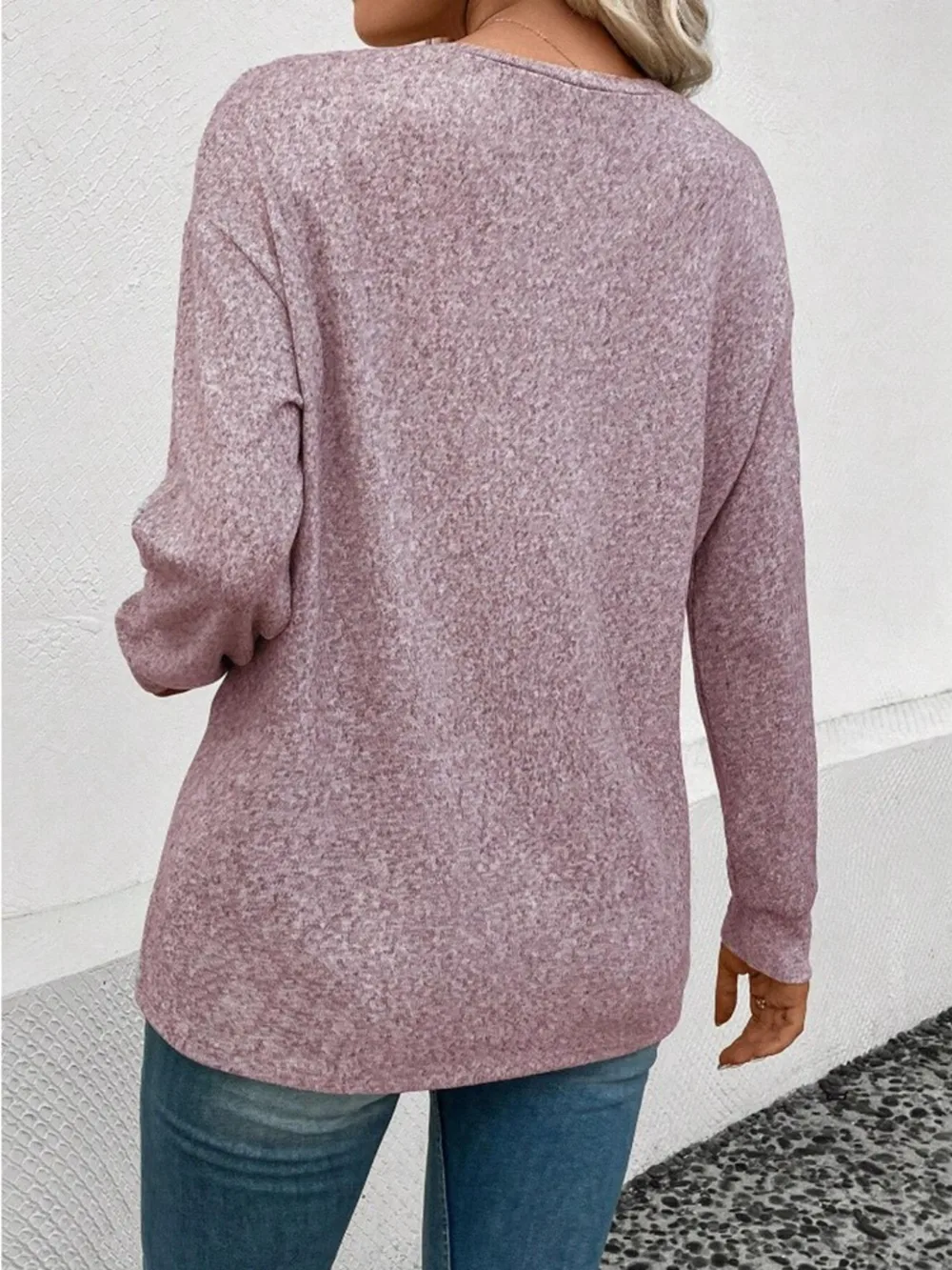 Round Neck Long Sleeve T-Shirt, image 3