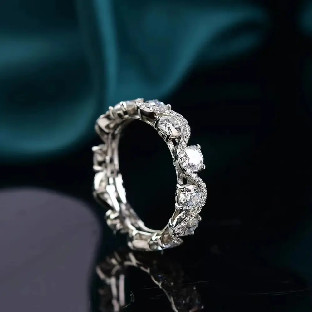 Moissanite 925 Sterling Silver Ring, image 3