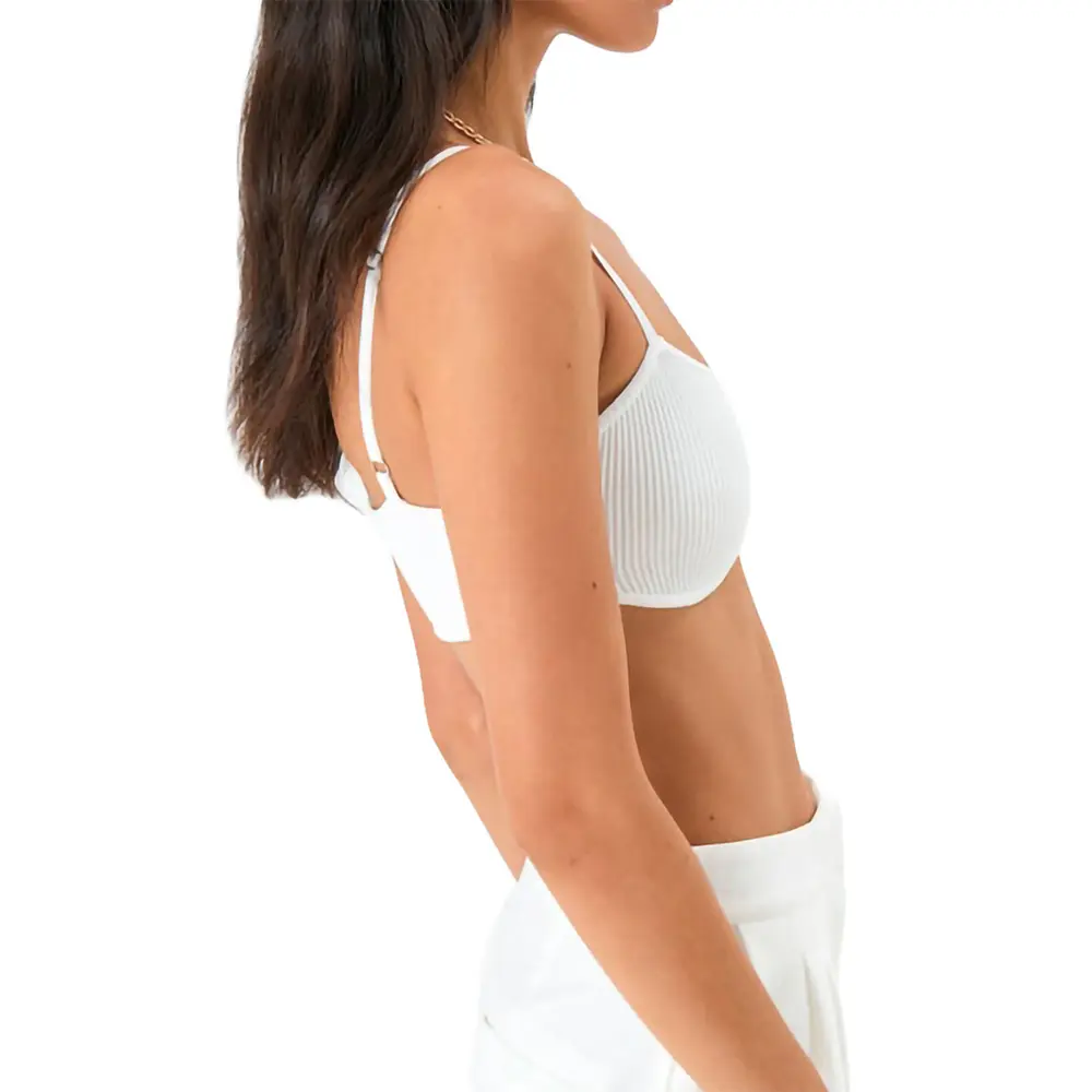 Scoop Neck Spaghetti Strap Bra, image 4