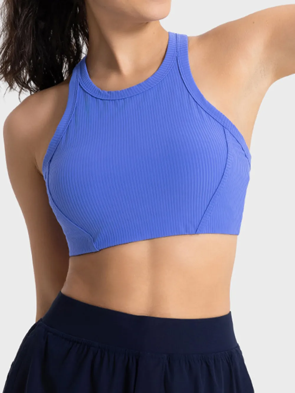 Wide Strap Cropped Sport Tank, image 17