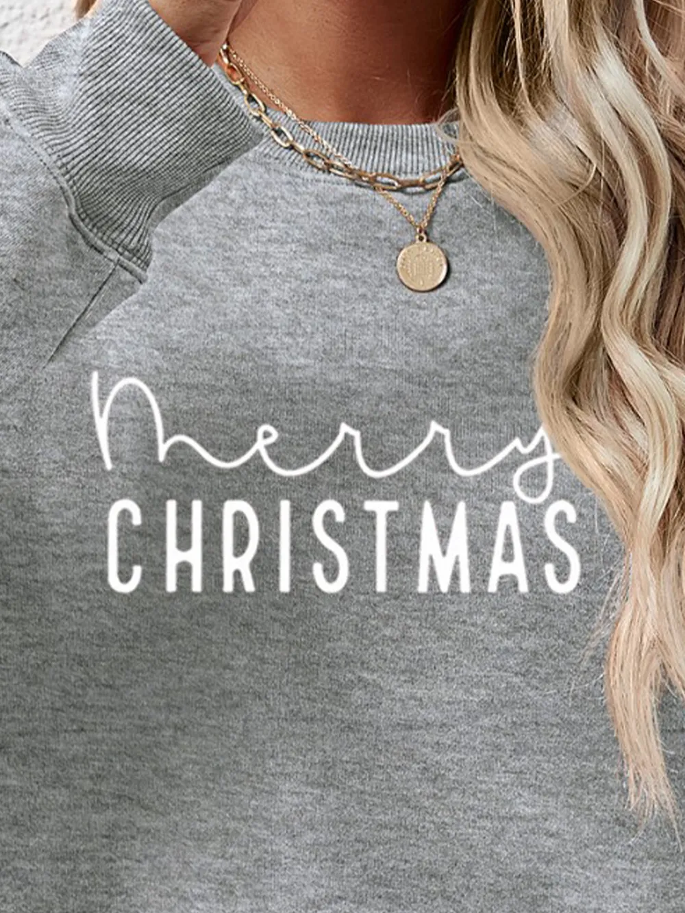 MERRY CHRISTMAS Dropped Shoulder Sweatshirt, image 6