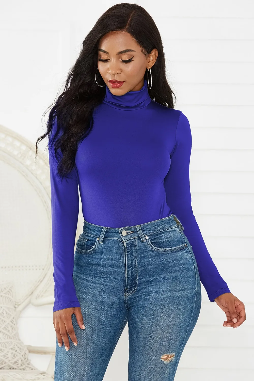 Turtleneck Long Sleeve Bodysuit, image 7