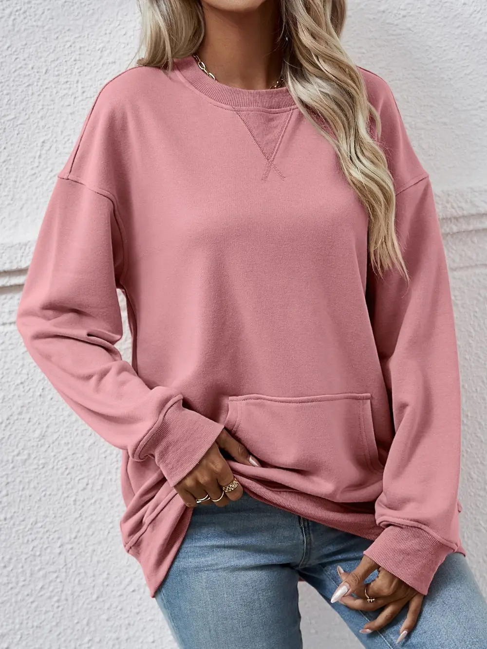 Round Neck Long Sleeve Sweatshirt, image 12